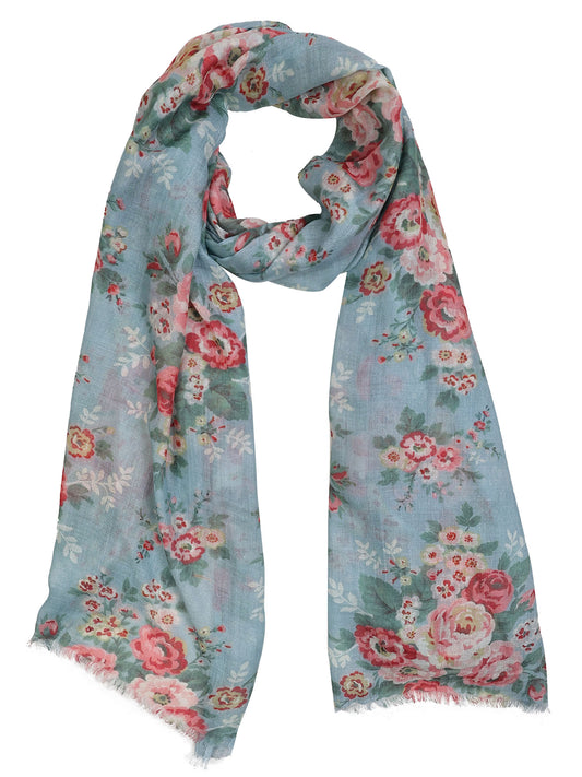 Floral Modal Silk Designer Scarf