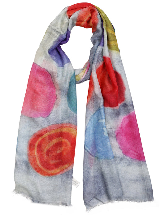 Geometrical Merino Silk Designer Scarf