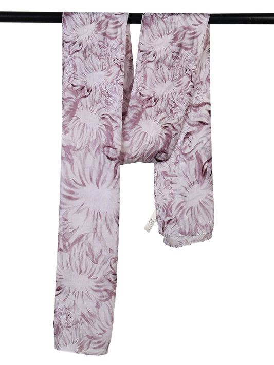 Floral Pure Silk Designer Scarf