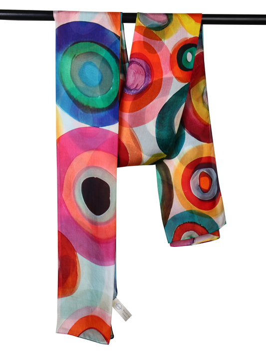 Geometrical Pure Silk Designer Scarf