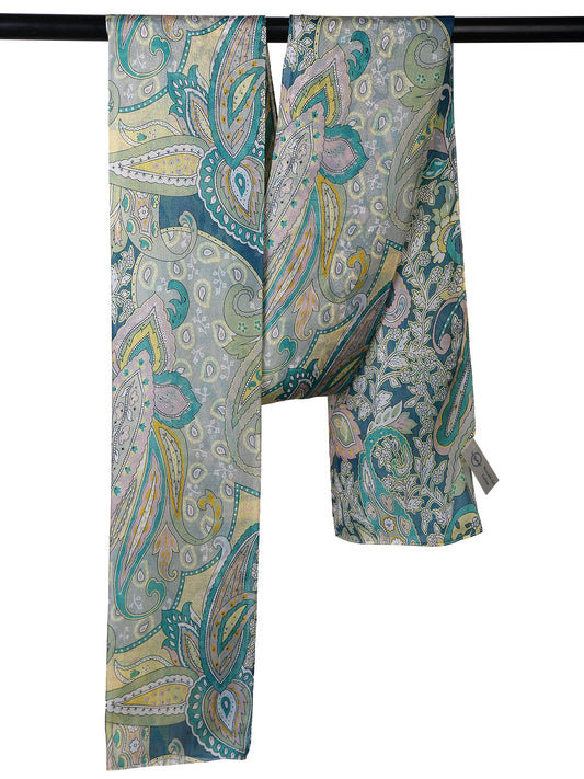 Paisleys Pure Silk Designer Scarf