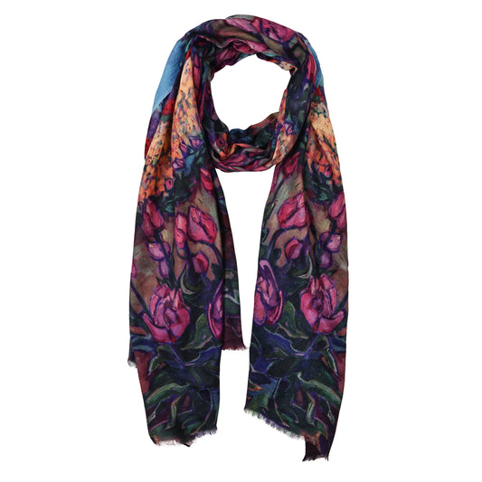 Tulip Horizon Reverie – Fine Merino Scarf