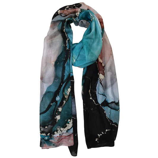 Opaline Luxe Flow – Pure Silk Summer Scarf
