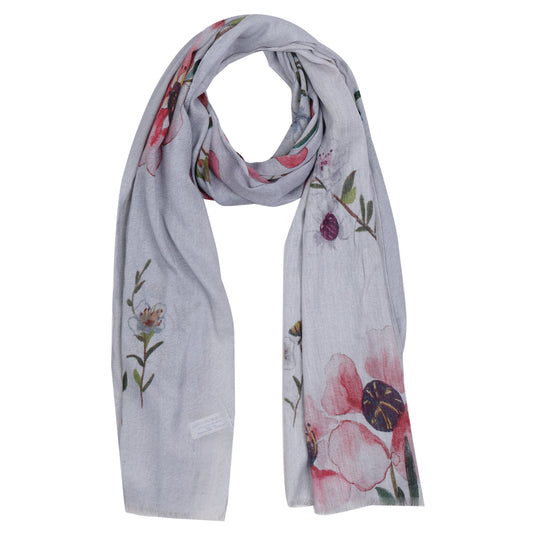 Floral Print Cotton Modal Designer Scarf