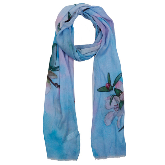 Bufanda de diseño de algodón modal con diseño de arte abstracto