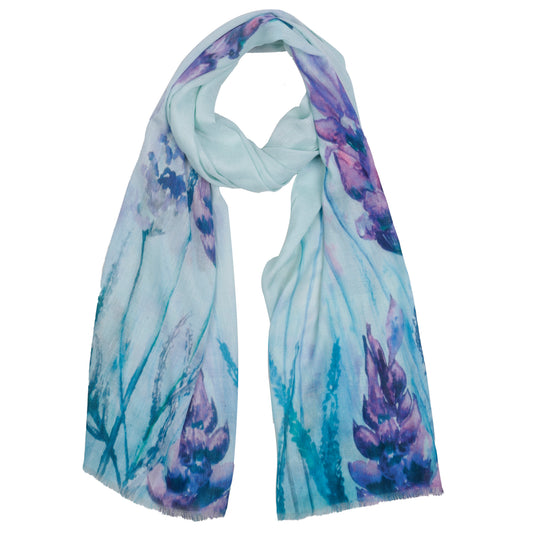 Floral Print Cotton Modal Designer Scarf