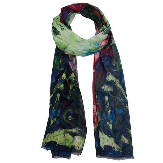 Floral Print Cotton Modal Designer Scarf