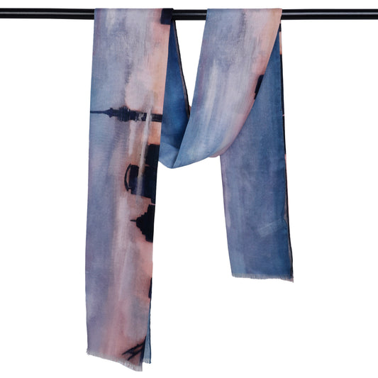 Architectural Print Cotton Modal Designer Scarf