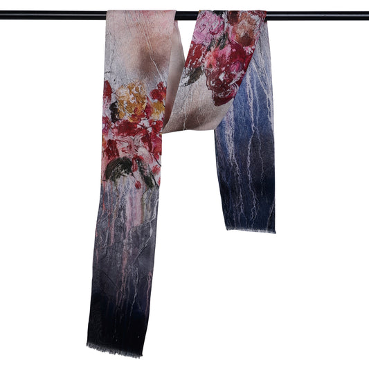 Floral Print Cotton Modal Designer Scarf