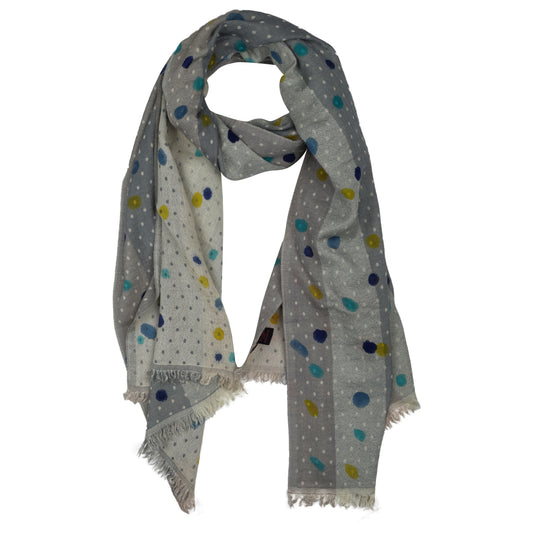 Hand Painted Abstract Merino Texture Scarf