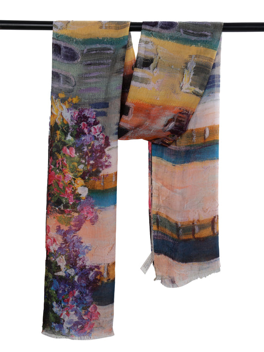 Architectural Modal Silk Designer Scarf