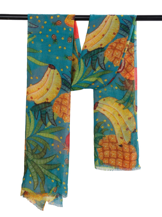 Fruit Art Modal Silk Designer Scarf