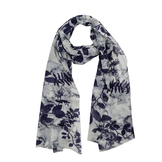 Floral Print Merino Silk Designer Scarf