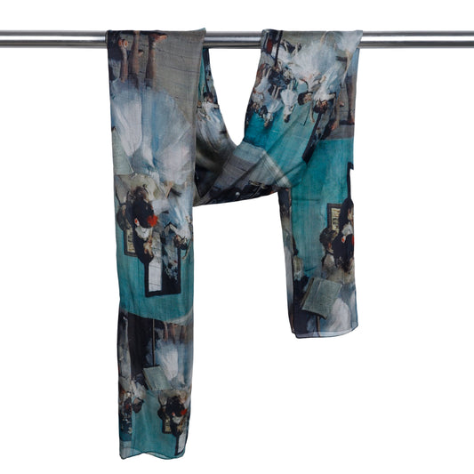 Ballerina The Dance Class Artwork – Luxury Pure Silk | Old Masters Vintage Print Wrap