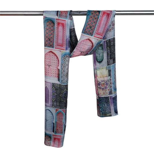 Architectural Pure Silk Designer Scarf