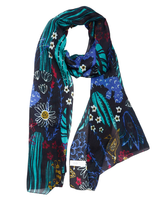 Australian Coastal Pure Silk Designer Scarf