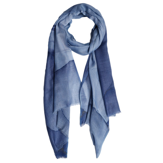 Abstract Merino Silk Designer Scarf