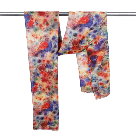 Bellagio Ceiling Merino Silk Designer Scarf