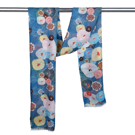 Écharpe de créateur en coton modal japonais