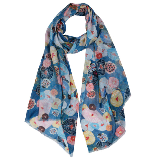 Écharpe de créateur en coton modal japonais