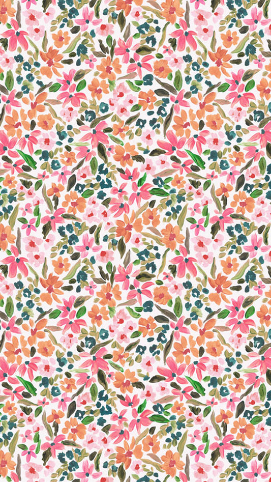 Floral Merino Wool Travel Cape