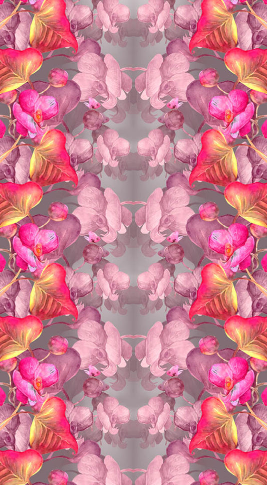 Floral Merino Wool Travel Cape