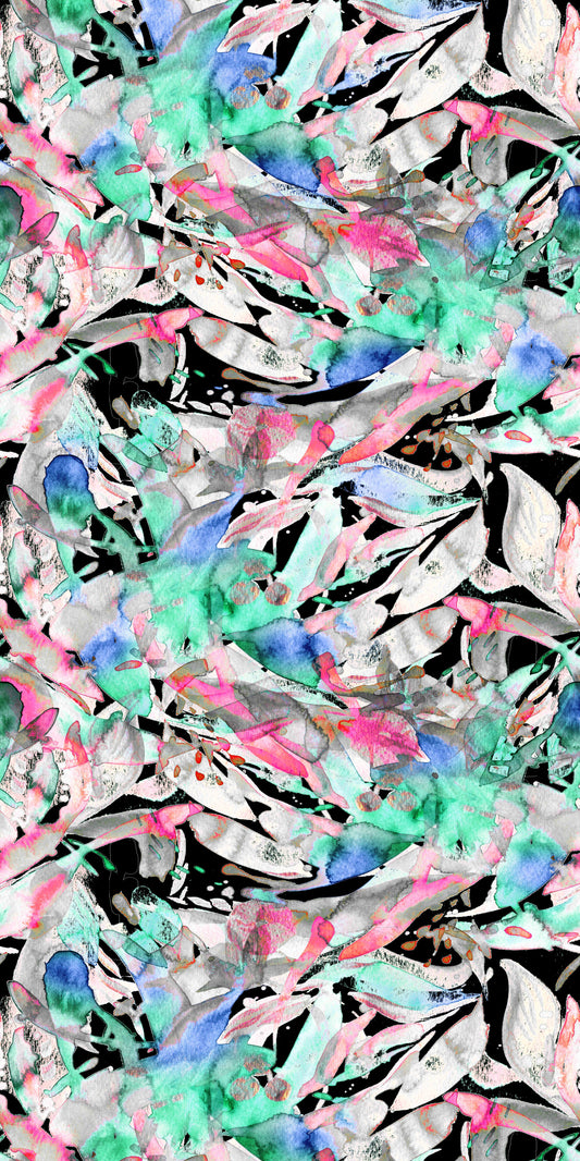 Abstract Merino Wool Travel Cape