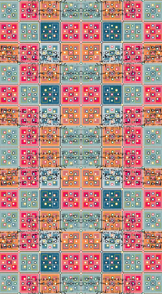 Geometrical Merino Wool Travel Cape