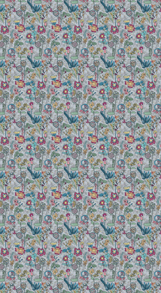 Floral Merino Wool Travel Cape