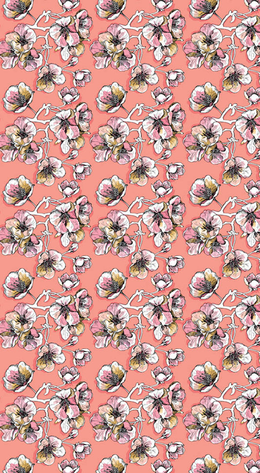 Pequeña capa de jardín con flores