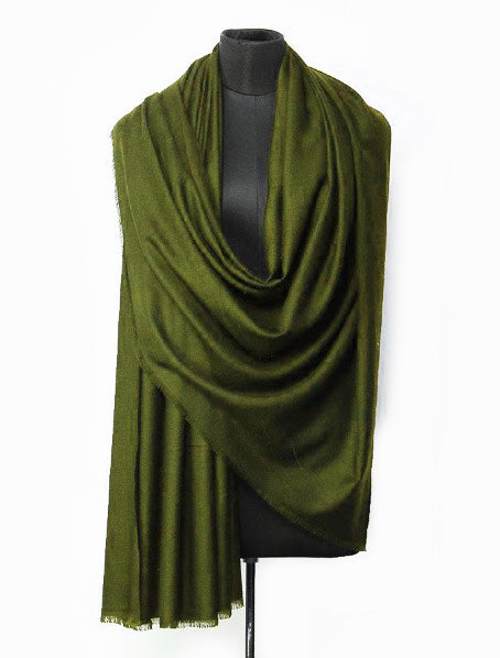 Moss 100% Cashmere Wool Scarf