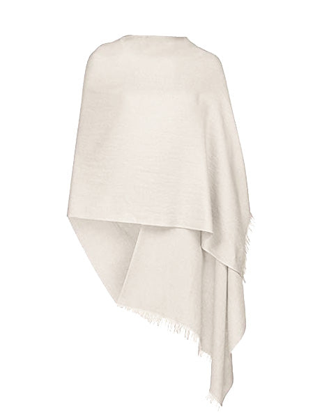 Off White 100% Cashmere Wool Scarf