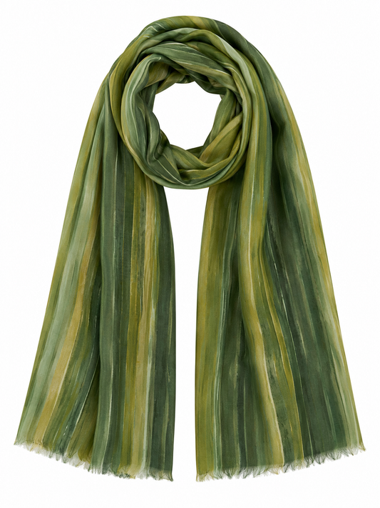 Bamboo Grass Print Modal Silk Designer Scarf