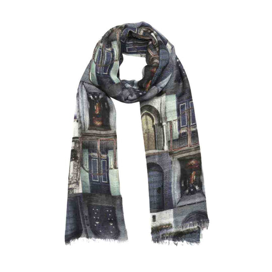 Architectural Cotton Modal Designer Scarf