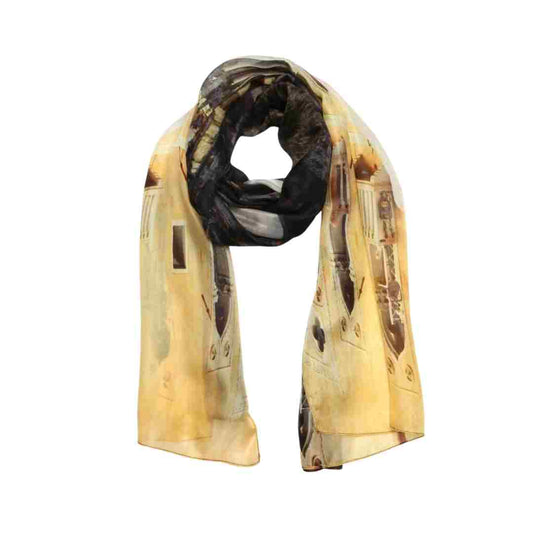 Abstract Pure Silk Designer Scarf