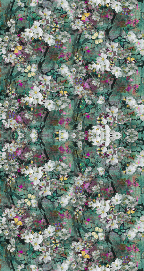 Floral Modal Satin Kaftan