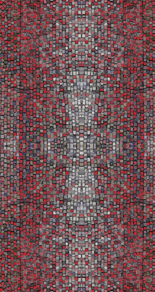 Abstract Print Viscose Crepe Kaftan