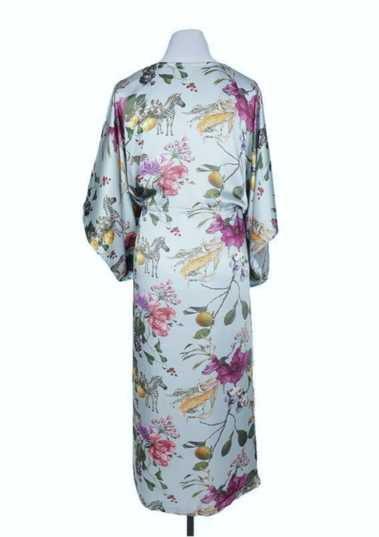 Australian Coastal Viscose Crepe Long Kaftan Dress