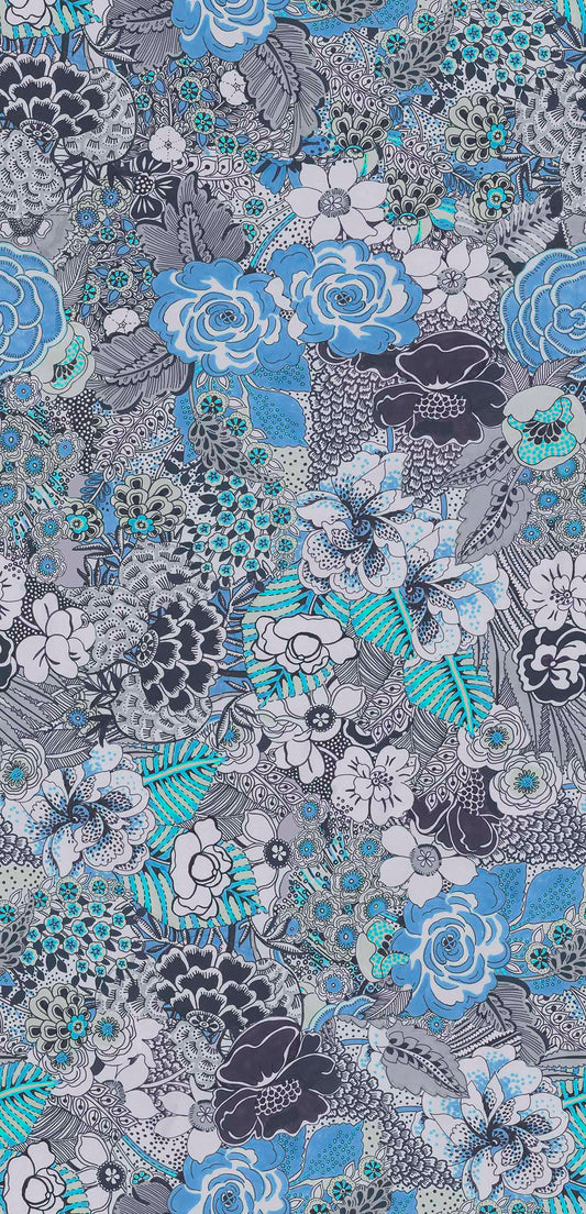 Floral Modal Satin Kaftan