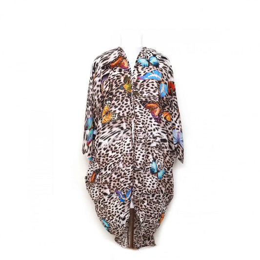 Animal Print Modal Kimono