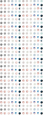 Celestial Dots Silk Scarf – Abstract Geometric Print