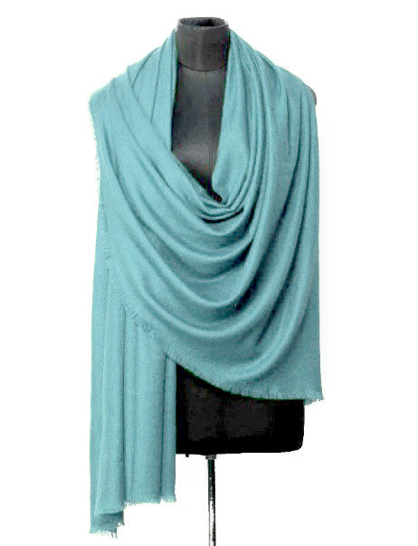 Duckegg Blue Pure Cashmere wool Scarf