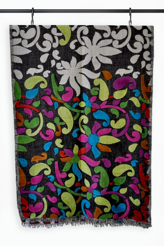 Floral Print Wool Wraps.