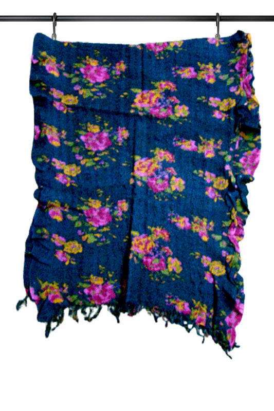 Floral Print Wool Wraps.