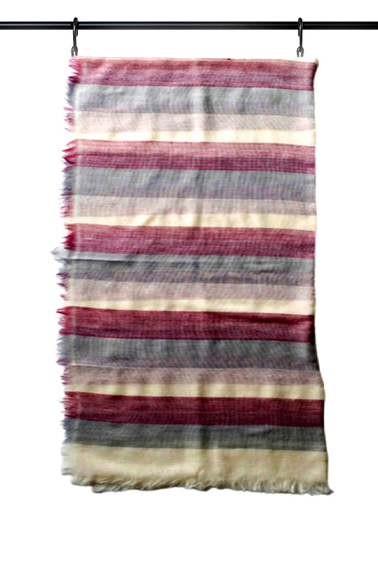 Stripes Print Wool Wraps.