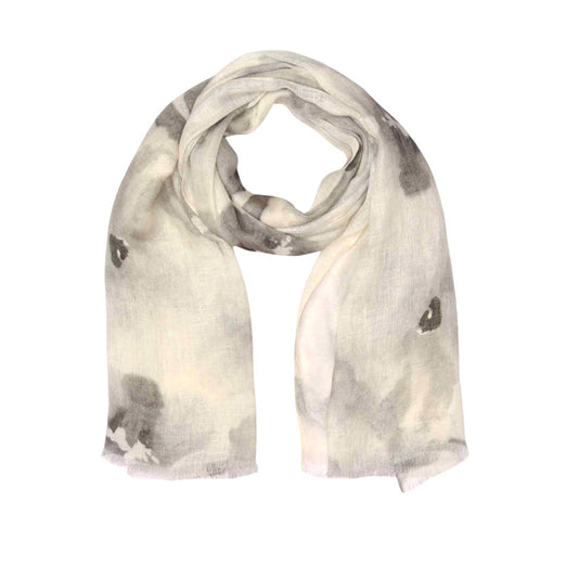 Floral Print Pure Linen Designer Scarf