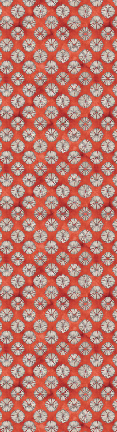 Rust Shibori Abstract Scarf – Cotton Modal Designer Wrap | Japanese Artistic Print