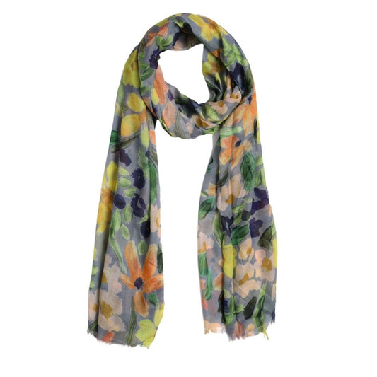 Floral Modal Silk Designer Scarf