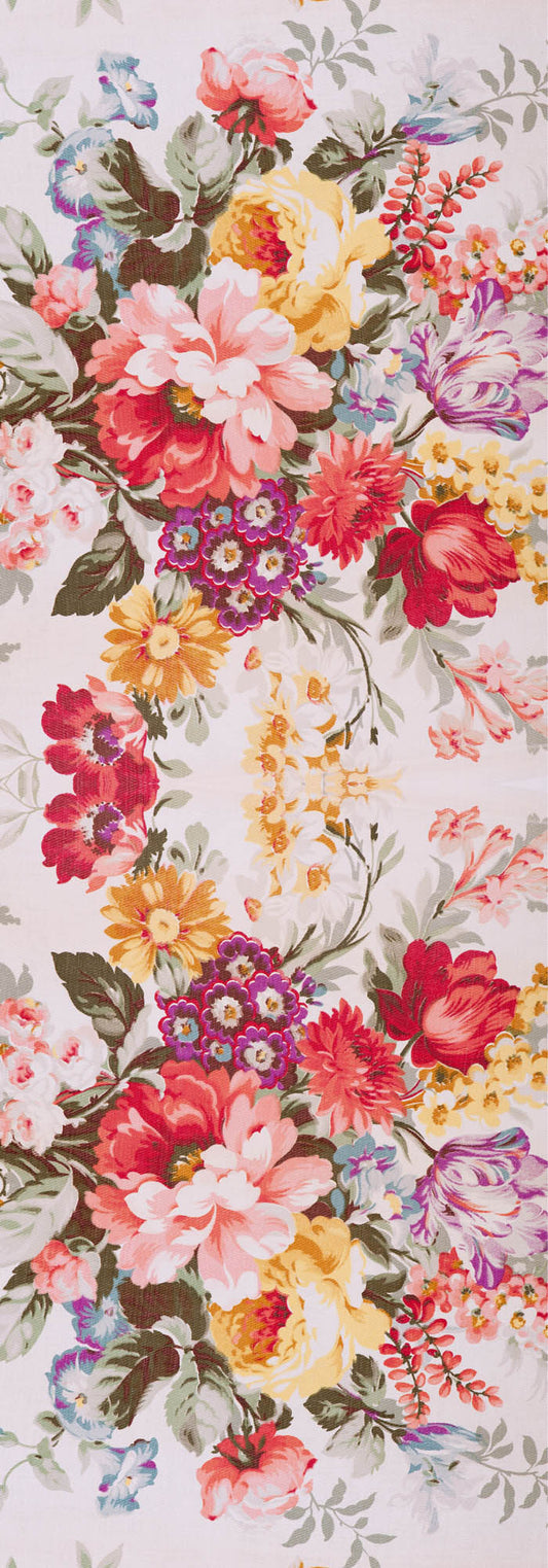 Peony Paradise Floral Scarf – Modal Silk Designer Wrap | Multicolor Bloom Print