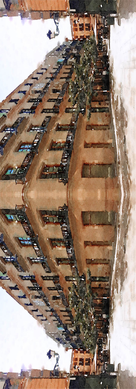 Architectural Cotton Voile Designer Scarf